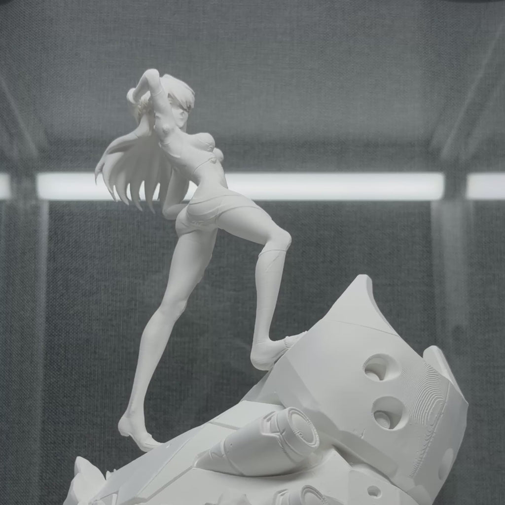Neon Genesis Evangelion Inspired Crimson Pilot Figure Collectible Display